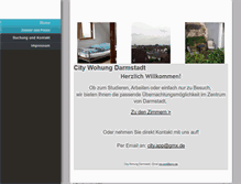 Tablet Screenshot of city-wohnung-darmstadt.de